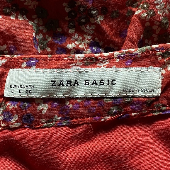 Zara Basic Bubble Hem Mini Skirt Juniors Size LARGE - Pre-Owned - Picture 4 of 7